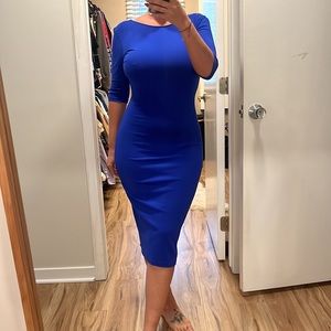 SYMPHONY Royal Blue fitted dress